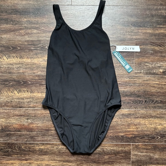 train Other - JOLYN Nancy One-Piece Swimsuit Black Size 42 NWT Cross Back Performance Swim
